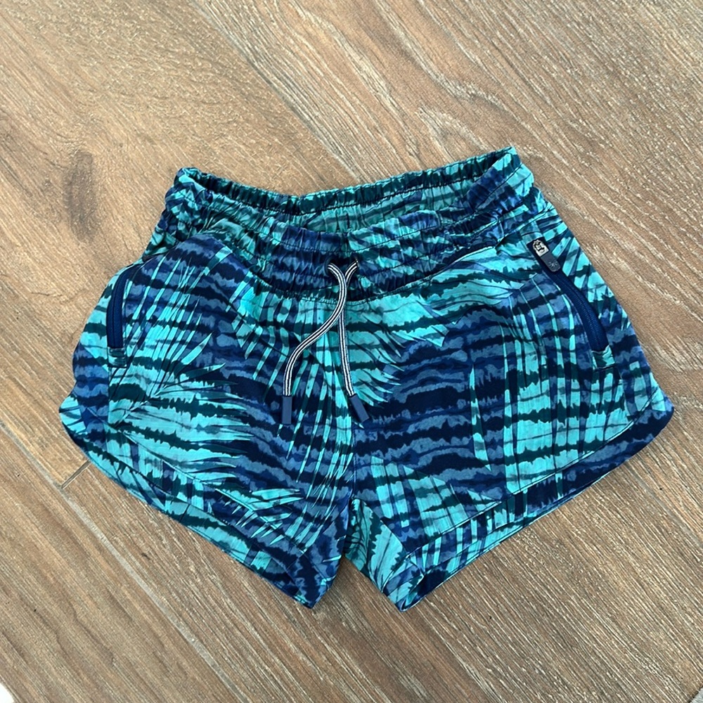 Athleta GIRL shorts. Size S 7. Color blue/teal.